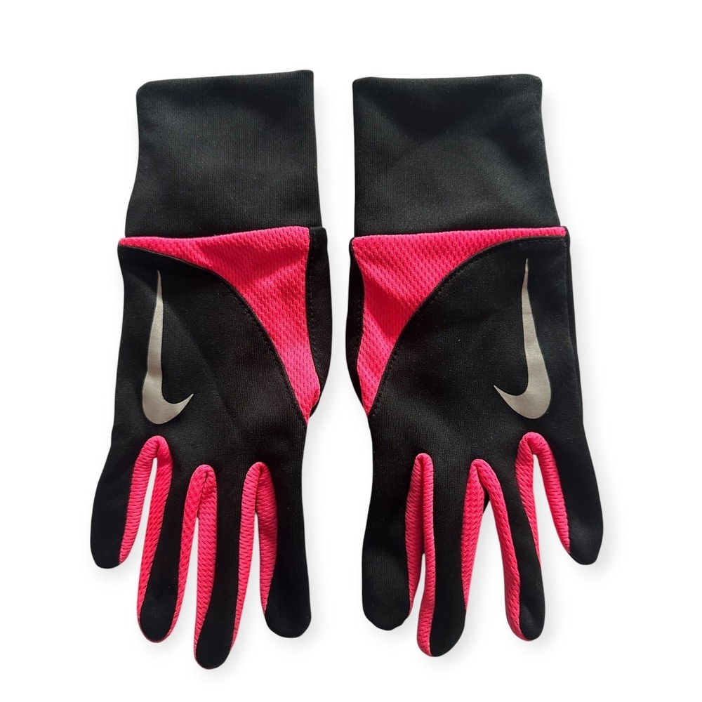 Nike Running Gloves Black Pink XS Womens